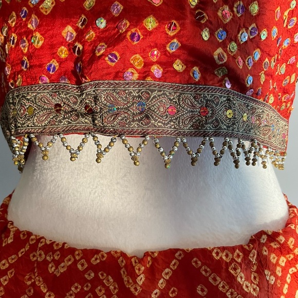 Vibrant Dopamine Bollywood Outfit in a Stunning Array of Colors, Hand Made - Picture 4 of 16